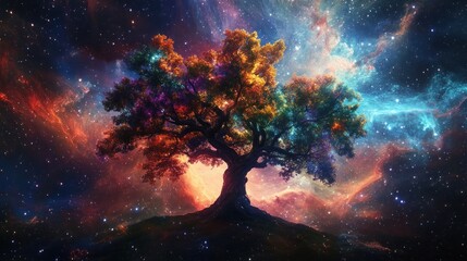 Obraz premium Cosmic Tree