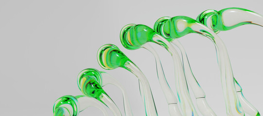 3d glass abstract objects © neurostructure