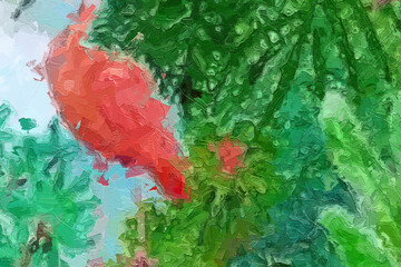 Oil paintings and various flowers, chrysanthemums, zebras, forests, roses, peonies, flowers, and birds, are all beautiful