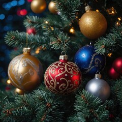 Fototapeta premium Joyful toys fill the festive atmosphere with cheer
