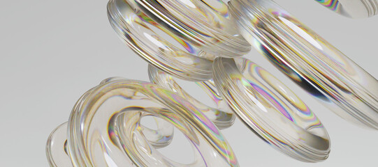 3d glass abstract objects © neurostructure