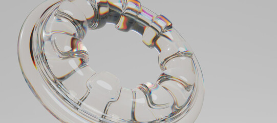 3d glass abstract objects © neurostructure