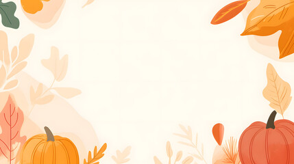 Minimalist Background for Autumn Messages