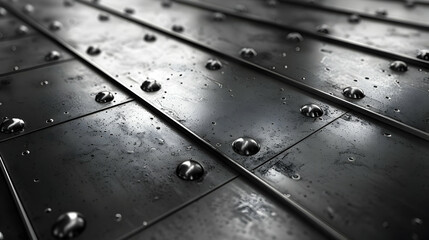 Metal Panel Abstract 3D Background