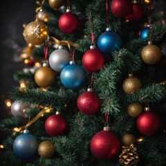 New year&rsquo;s ornaments enhance the festive display