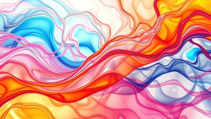 Dynamic Abstract Design with Vibrant Waves for Modern Art and Technology Projects