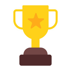 Trophy icon. Winner cup icon