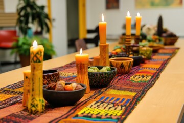 A Kwanzaa community service project.