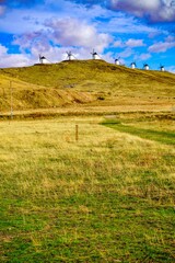 Windmills of the Spanish municipality of Consuegra, in the province of Toledo.