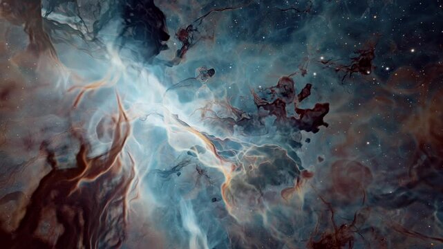 Galaxy Nebula Stars Fly Through Abstract Constellation Astrophysics Telescope Big Bang Devine Creation Expanding Universe