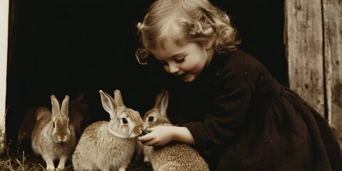 Raising rabbits for pets or for meat. Related: bunny, bunnies, rabbits, rabbit hutch, feeding.