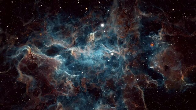 Galaxy Nebula Stars Floating Through Abstract Constellation Milky Way Formation Interstellar Travel Expanding Universe