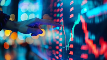 Analyzing Stock Market Data on Digital Screen