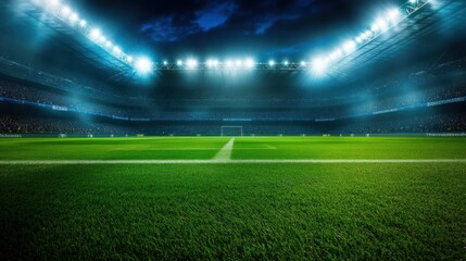 Football Stadium at Night