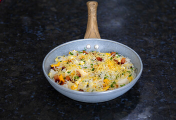 Traditional biro-biro rice, isolated in selective focus
