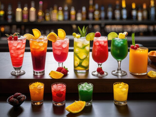 Dive into a spectrum of taste with our best-selling cocktails! Vibrant hues, bold flavors, and a perfect blend await you at the bar. 