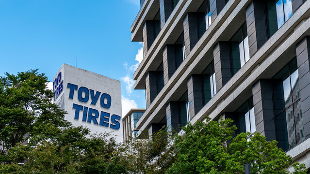 Tokyo, Japan. Aug. 22. 2024. Toyo tires office building in Tokyo, Japan.