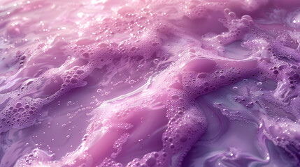 Fototapeta premium Abstract Purple Background with Bubbles and Light