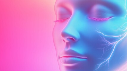 Fototapeta premium Mindful Evolution: Spirituality, Neural Activation, and Biohacking