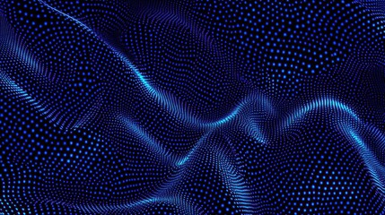 Abstract Blue Wavy Pattern
