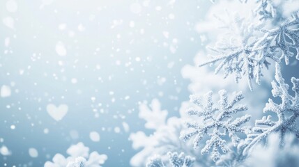 Enchanting Winter Wonderland: Snowflakes and Frozen Elegance