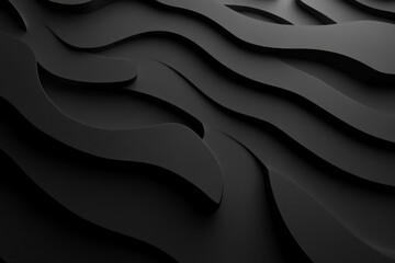 Abstract black and white wavy background. Perfect for modern and minimalist designs.