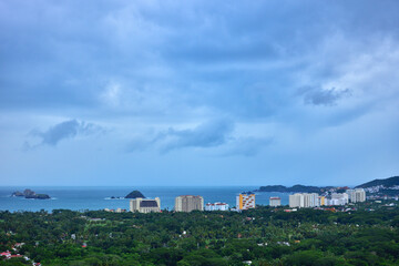 Vista de Ixtapa Guerrero desde mirador.