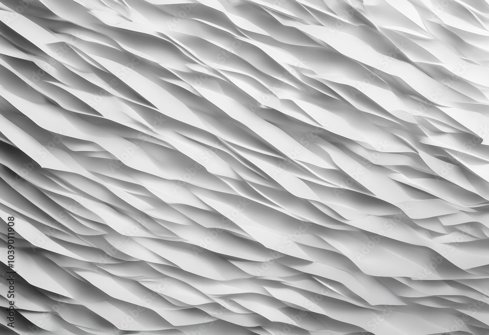 Wall mural abstract white background with lines and triangles isolated on white or transparent