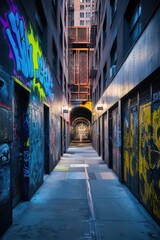 Fototapeta premium Long exposure of a tunnel