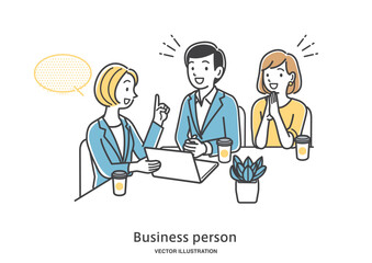 女性のアドバイザーに相談する若い夫婦