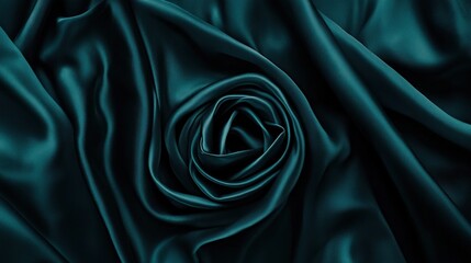 Obraz premium Teal Silk Fabric Texture