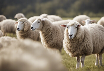 Obraz premium Sheep isolated on white background
