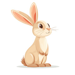 Vector of cartoon Rabbit, isolated on a white background, Rabbit vector