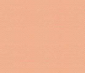 Abstract template background. Tangerine color on matching background. Hexagon mosaic background with inner solid cells. Small hexagon shapes. Seamless pattern. Tileable vector illustration.