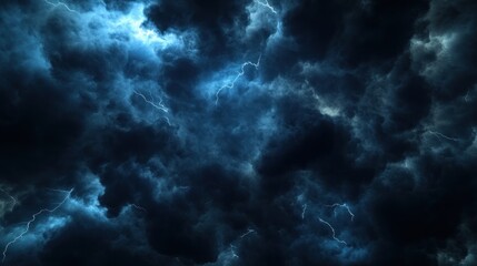 Fototapeta premium Stormy Sky with Lightning