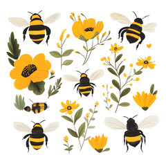 honeybee and flower