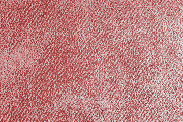 Detailed view of red grunge shabby jeans denim fabric texture background, macro, close up