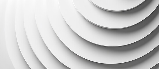 Obraz premium Abstract White Curved Shapes with Subtle Lighting