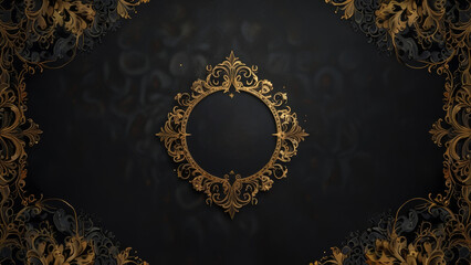 Luxury Christmas decor with black matte and gold accents, creating a refined festive look