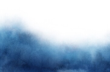 Blue watercolour background. Versatile artistic image for creative design projects: posters, banners, cards, covers, prints, brochures, wallpapers. Artist-made art.