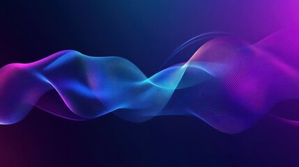 Abstract Blue and Purple Wave