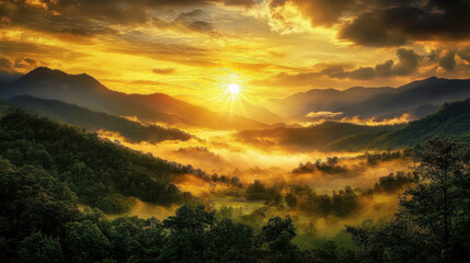 Fototapeta premium landscape and a beautiful view of the world