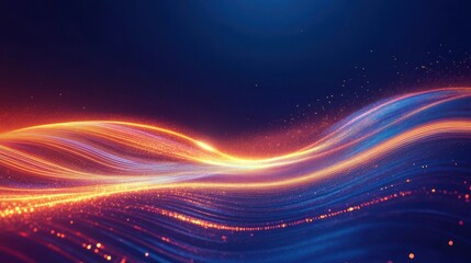 Obraz premium Abstract Waves of Light