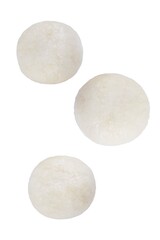 Rice balls on a white isolated background