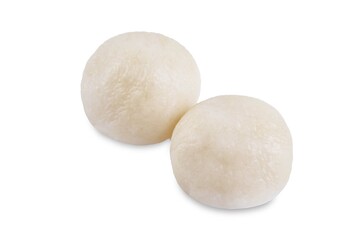 Rice balls on a white isolated background