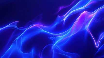 Naklejka premium Abstract Blue and Purple Waves