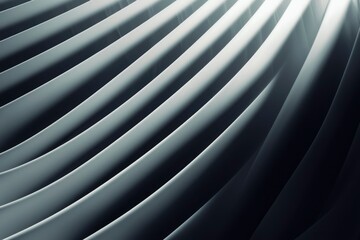 Obraz premium Abstract Curved Lines in Monochromatic Grayscale