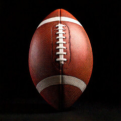 american football on black