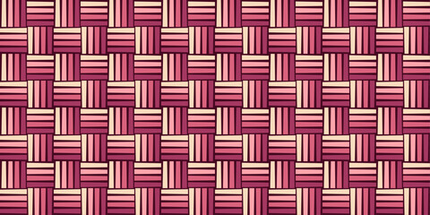 Abstract Geometric Pattern in Pink and Beige. Repetition of zigzag pattern gradient