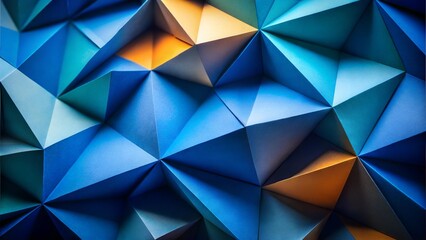 Obraz premium Abstract Geometric Shapes Resembling Folded Paper